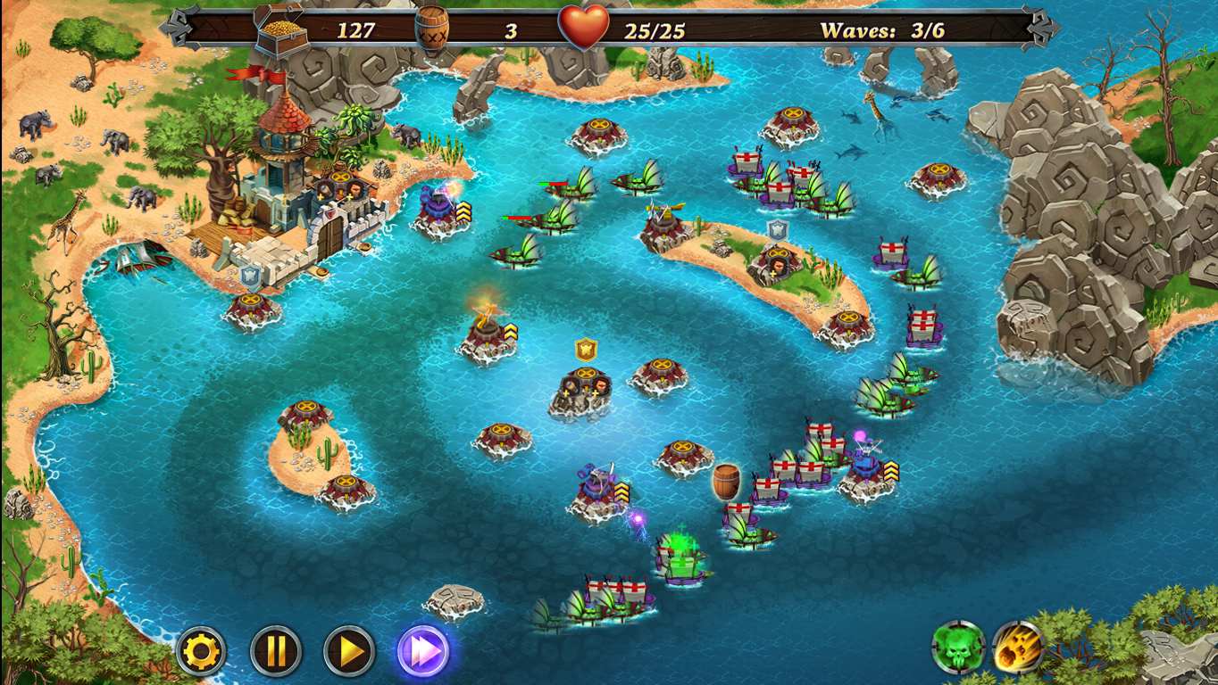 Скачать игру Fort Defense 2 Seven Seas для PC через торрент