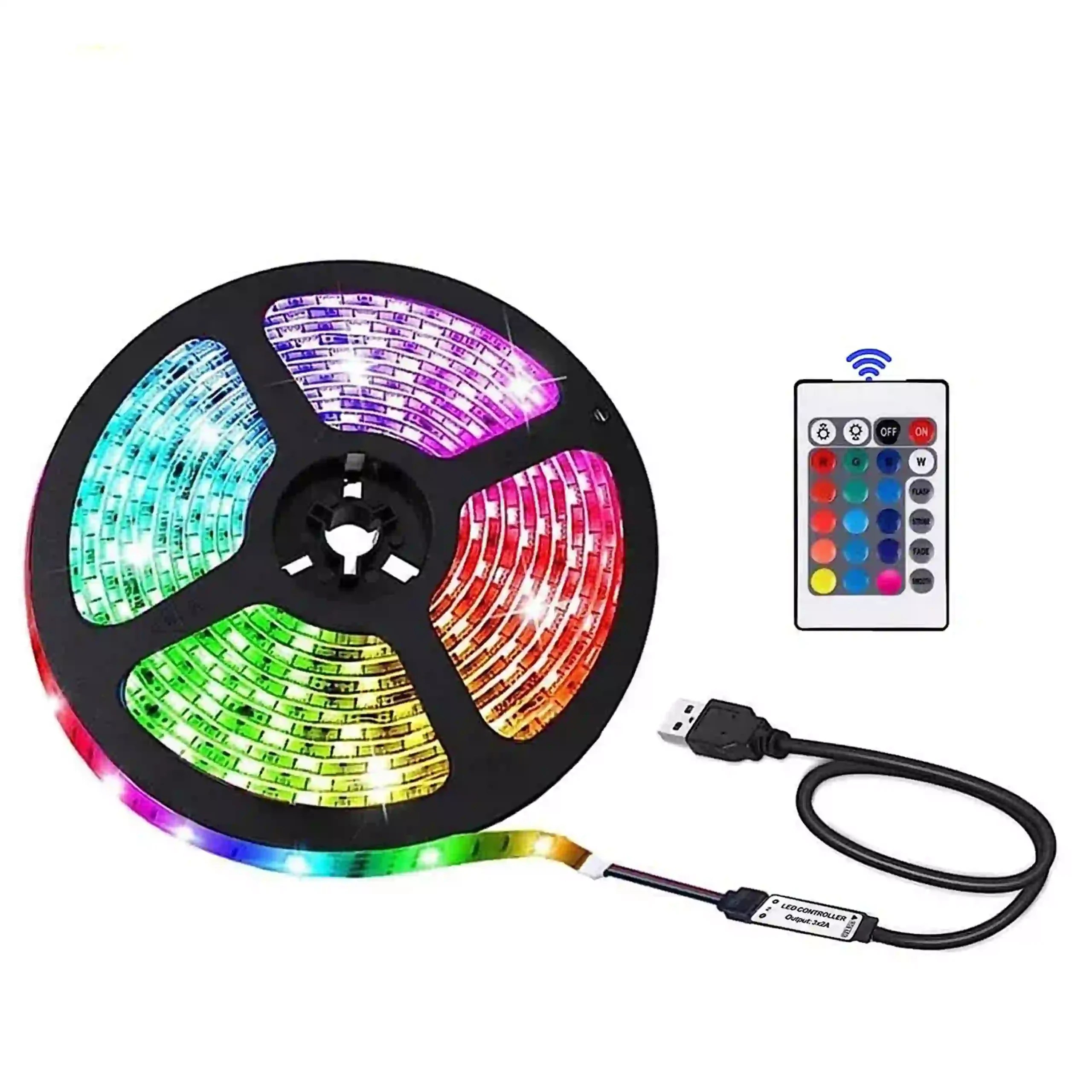 USB RGB LED Strip Lights - Game Street Q8