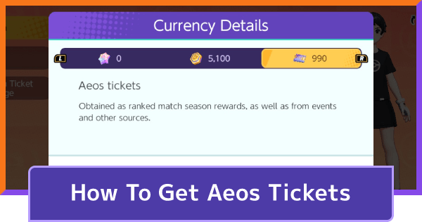 Aeos Tickets How To Get & Uses Pokemon UNITE GameWith