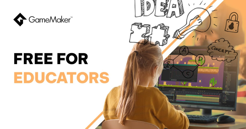 GameMaker now has free education version that allows schools to teach