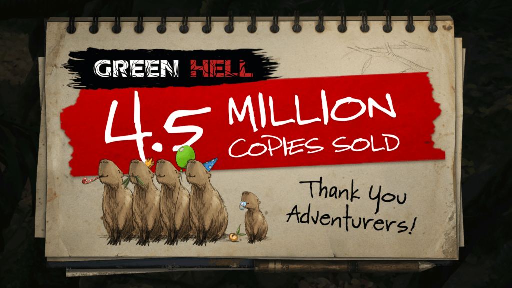 Creepy Jar’s survival game Green Hell hits 4.5 million copies sold