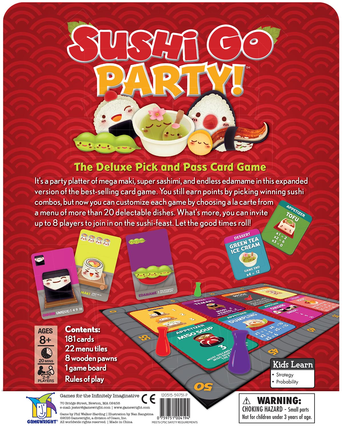 Sushi Go Party! Gamewright