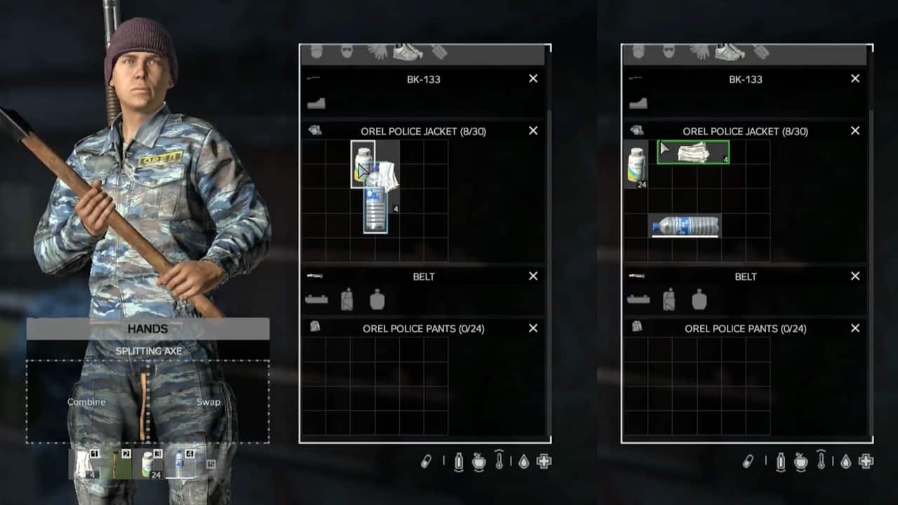 DayZ How to Rotate Items in Your Inventory