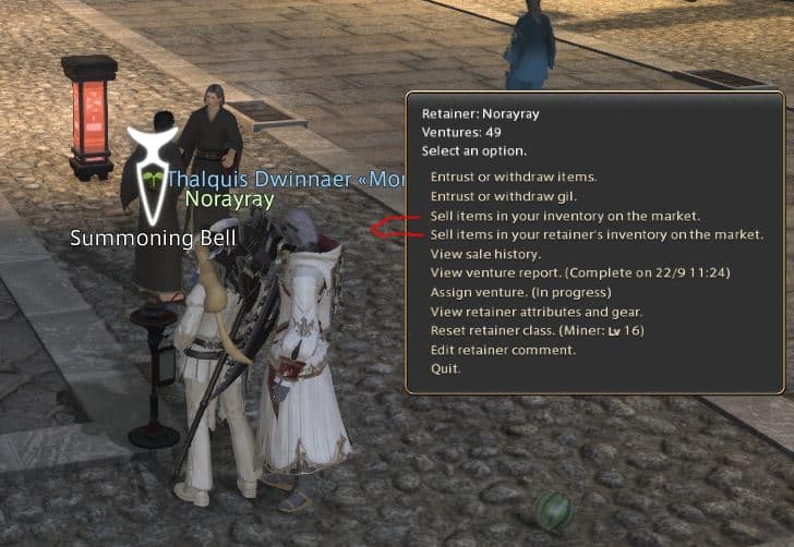How to Sell Items on the Marketplace in Final Fantasy 14 Gamezo