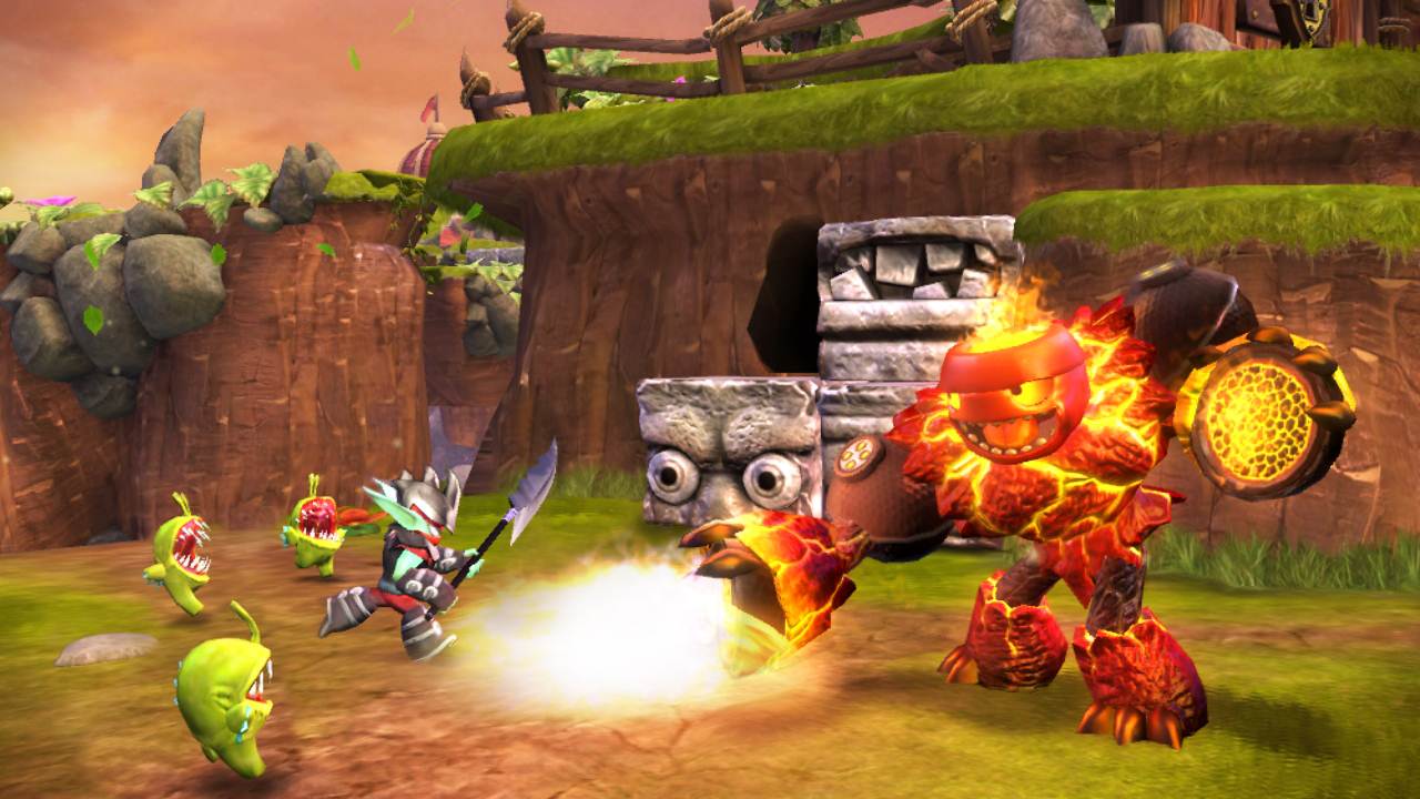 Skylanders Giants Screenshots featuring Flashwing, Hot Head and Sprocket