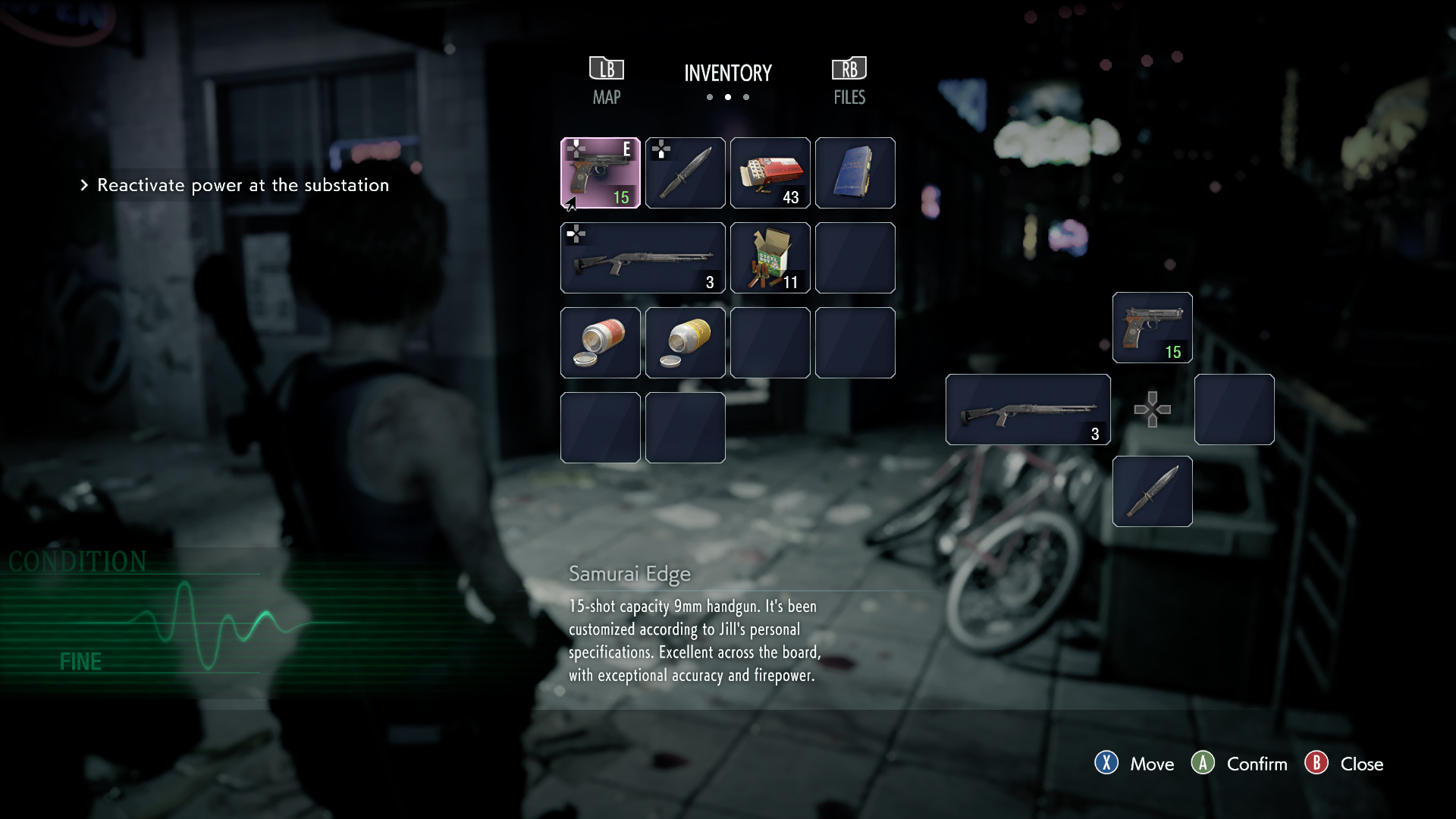 Resident Evil Inventory