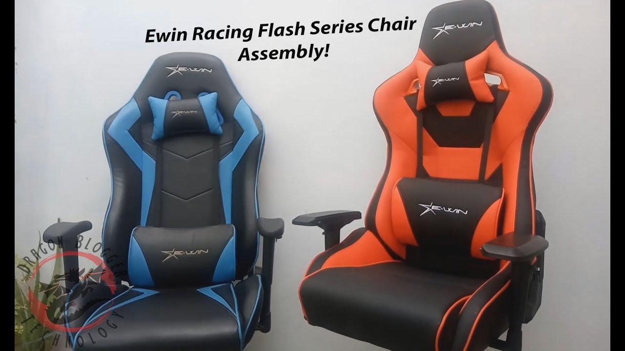 Ewin Racing Flash Series Red/Black Chair Assembly