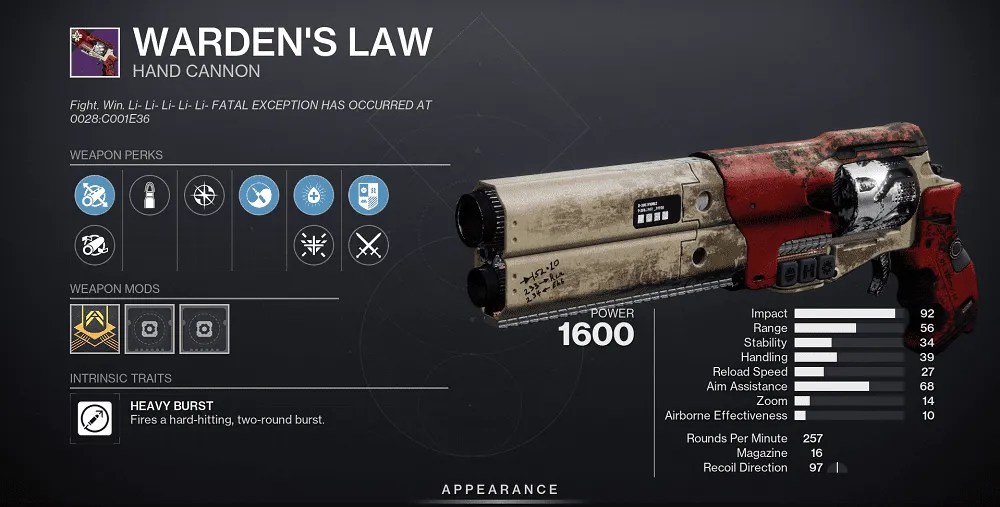 Warden's Law Boost in Destiny 2 (Weapon God Roll Farming)