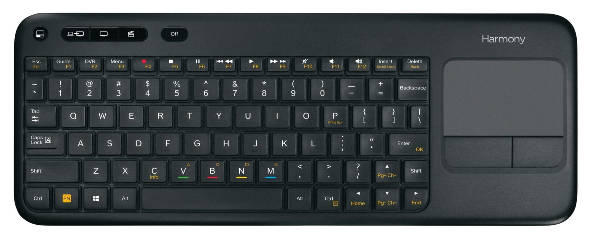 Logitech Harmony Smart Keyboard Die universelle Tastatur fürs Wohnzimmer