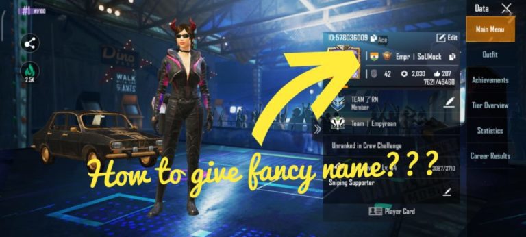 PUBG Mobile Here's how to write ID names in Stylish and Creative Fonts PUBG Mobile Here's how to write ID names in Stylish and Creative Fonts