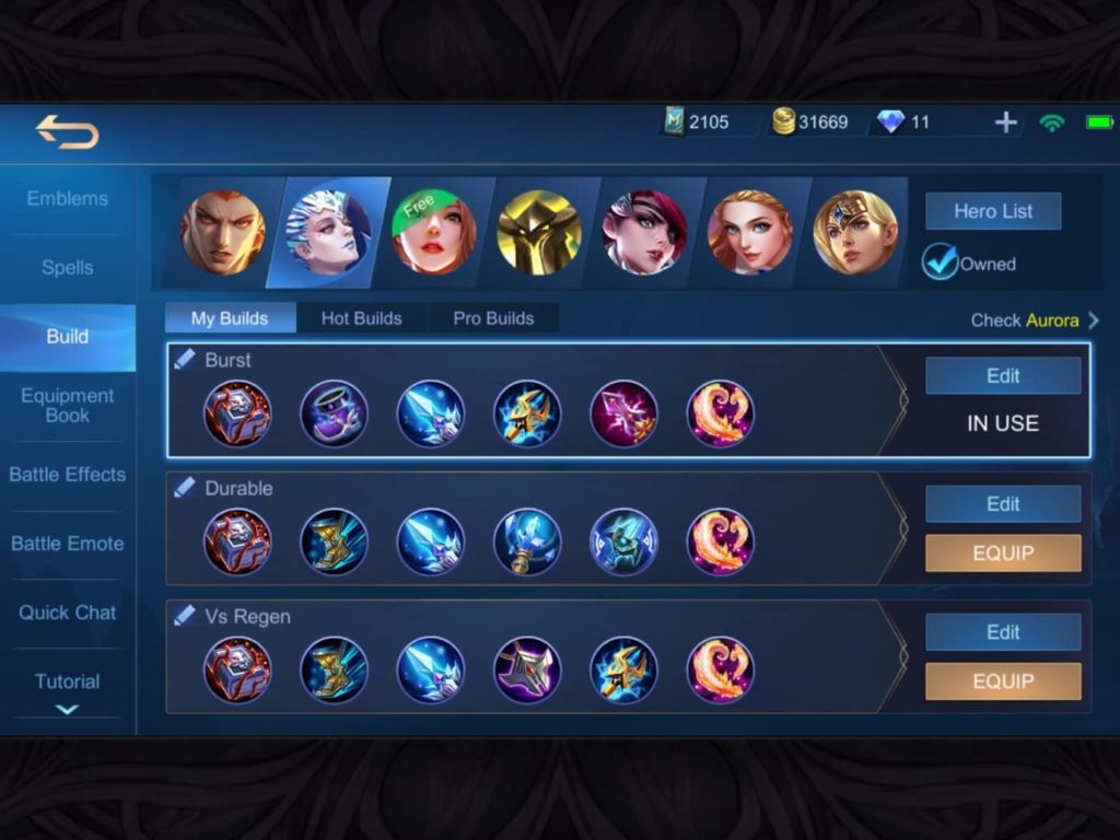 Mobile Legends Aurora guide Best Build, Emblem and