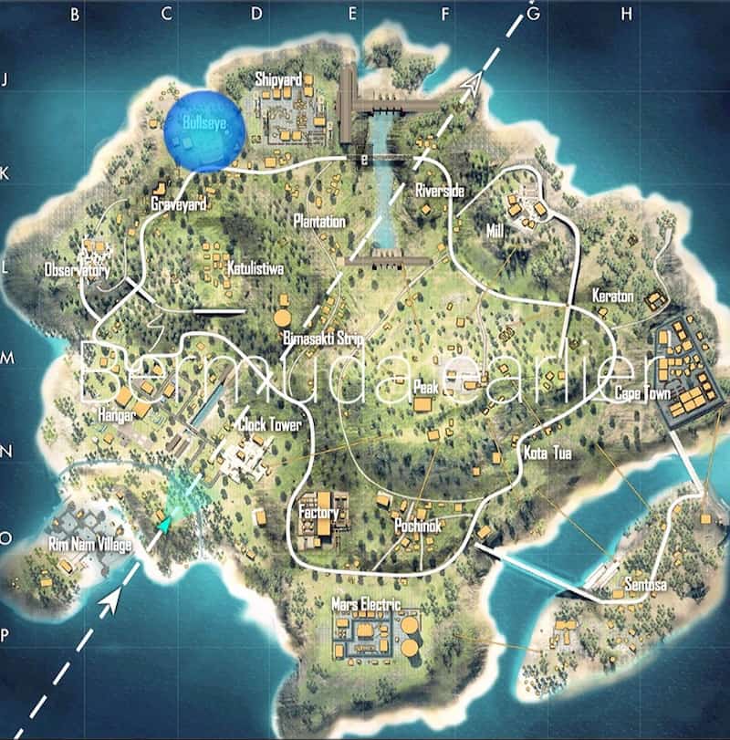Free Fire OB23 patch update Bermuda 2.0 map changes and locations