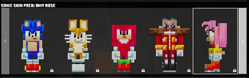 Sonic The Hedgehog x Minecraft DLC How to get Sonic themed characters