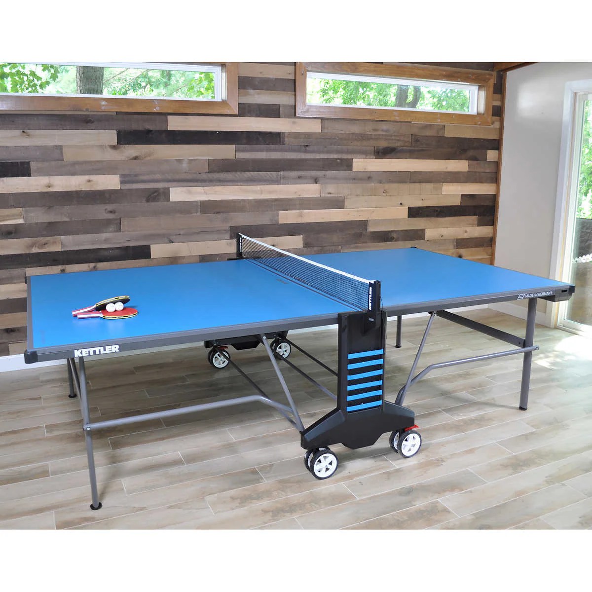 KETTLER 6 OUTDOOR TENNIS TABLE WITH NET SET Gamingtables.ca