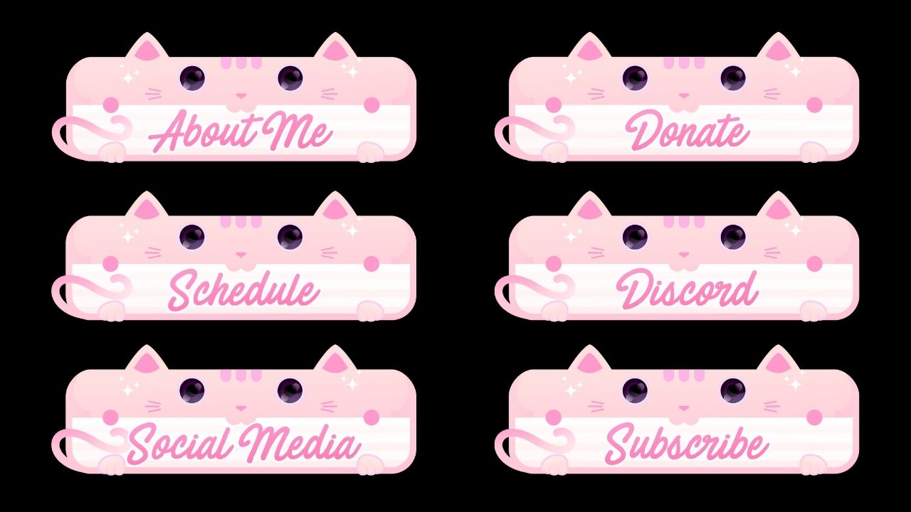 Digital Art & Collectibles Youtube Pink Sushi Stream Panels Twitch etna