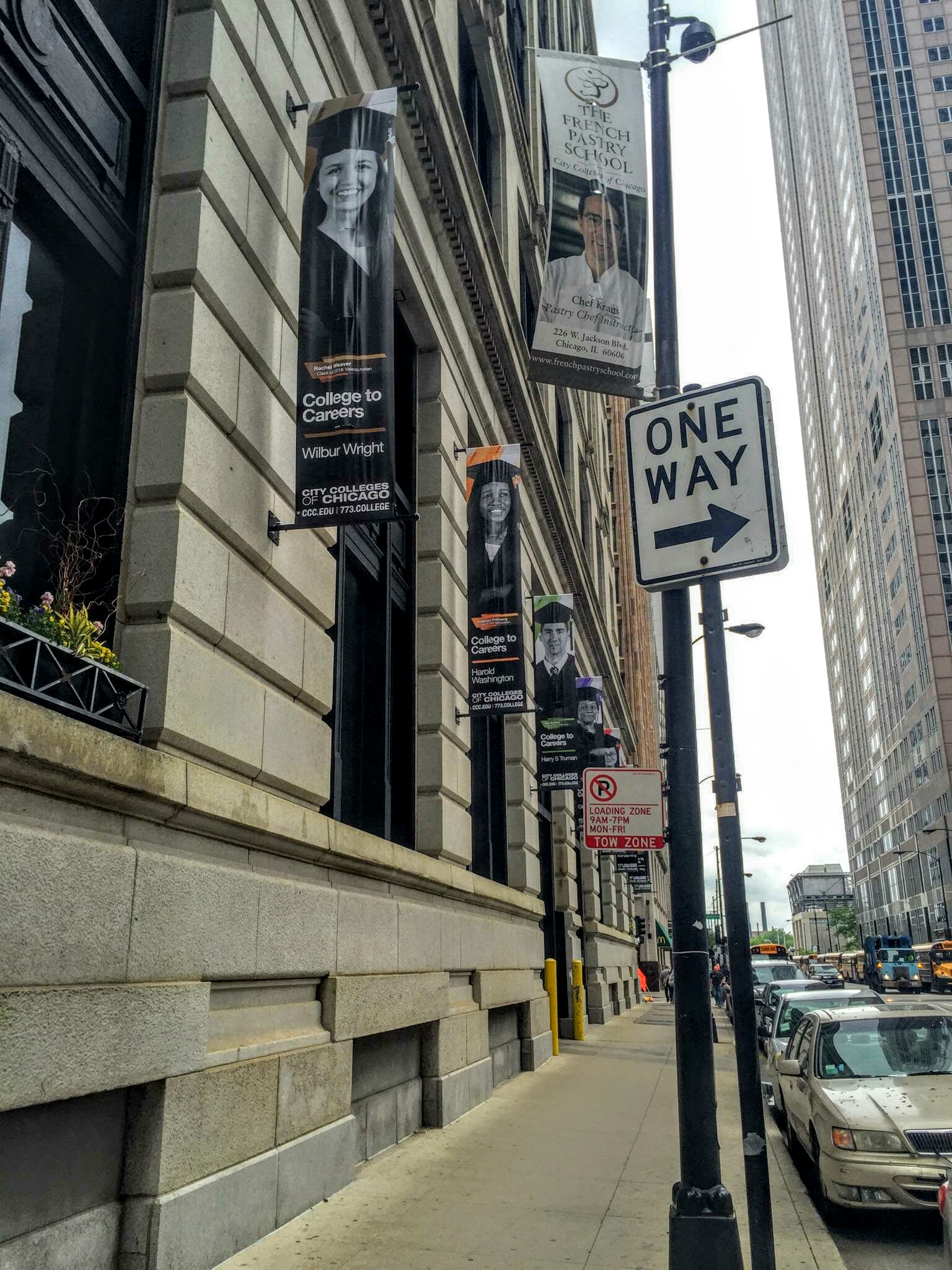 Streetside Banners Celebrate Graduating Class of Chicago Community