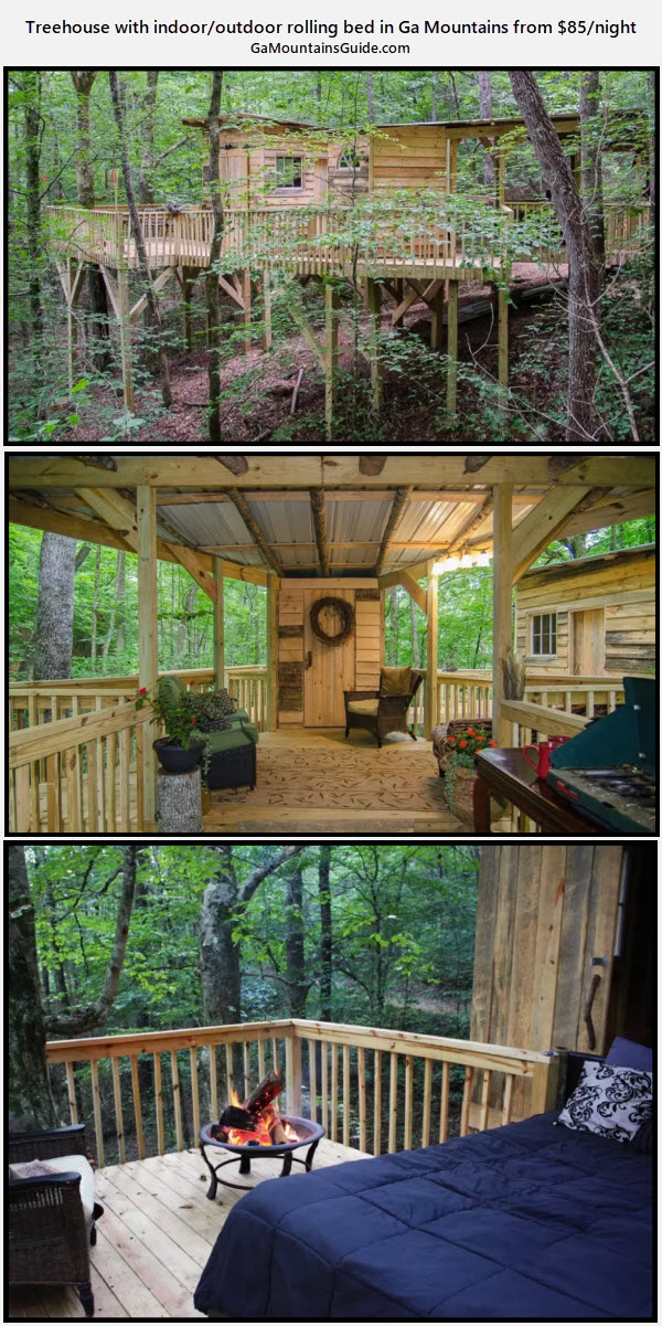Rustic Treehouses for Rent GA Mountains Ga Mountains Guide