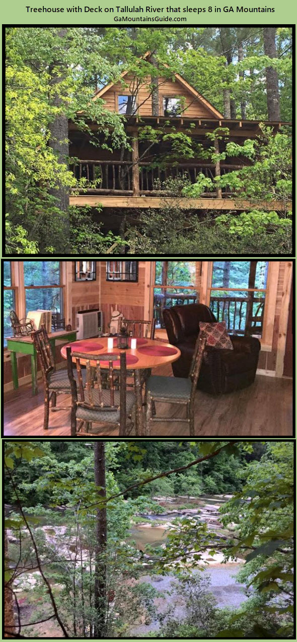 Luxe Treehouse Rentals GA Mountains