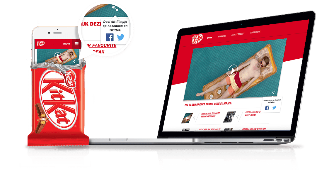 GANDA case about responsive website for KitKat