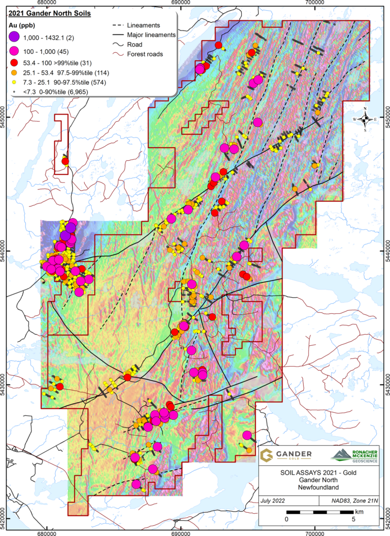 Gander Gold Identifies Potential Major New Gold Trend East of Keats and