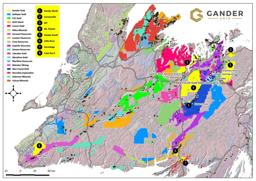 Gander Gold Commences Drilling In Newfoundland Gander Gold Inc.