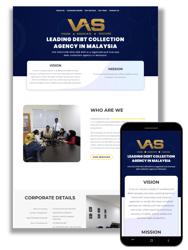 VAS Solutions Asia G Angle Tech site Development Malaysia