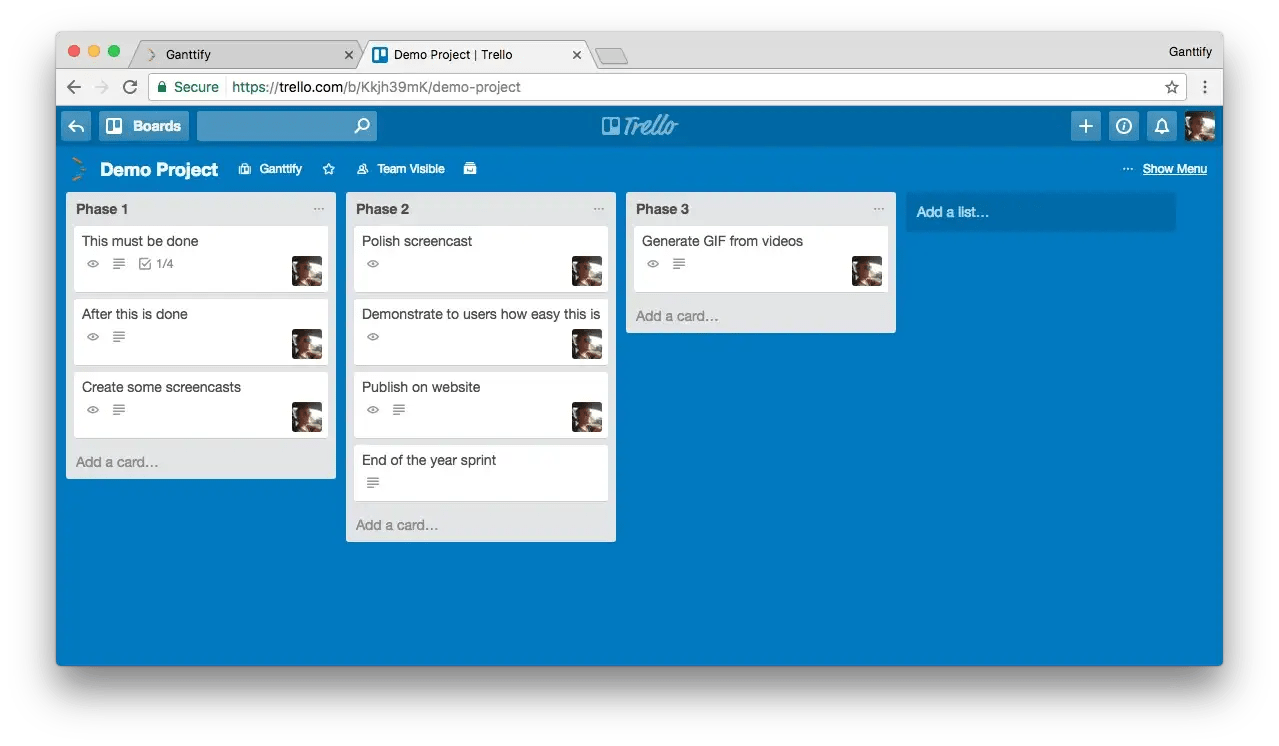 How to create a Gantt chart for Trello Ganttify Blog