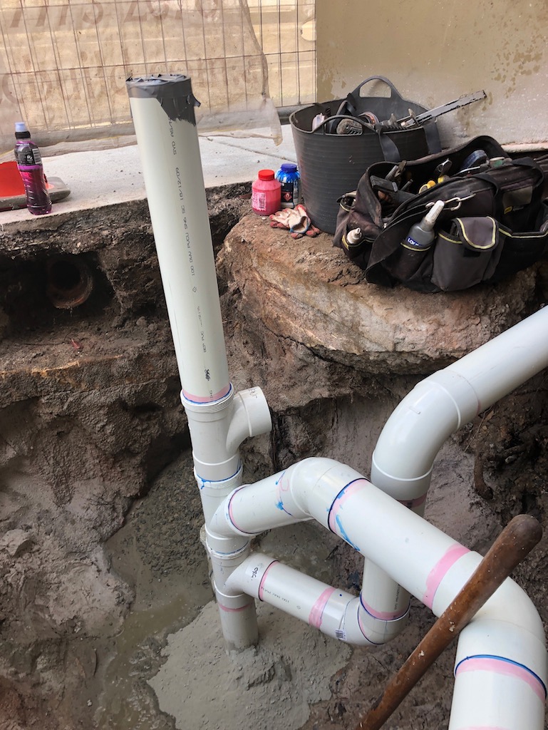 Boundary trap sewer repair Gap Trade Services Plumbing, Drainage
