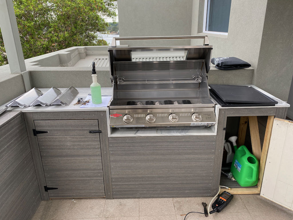 In built BBQ installation Gap Trade Services Plumbing, Drainage