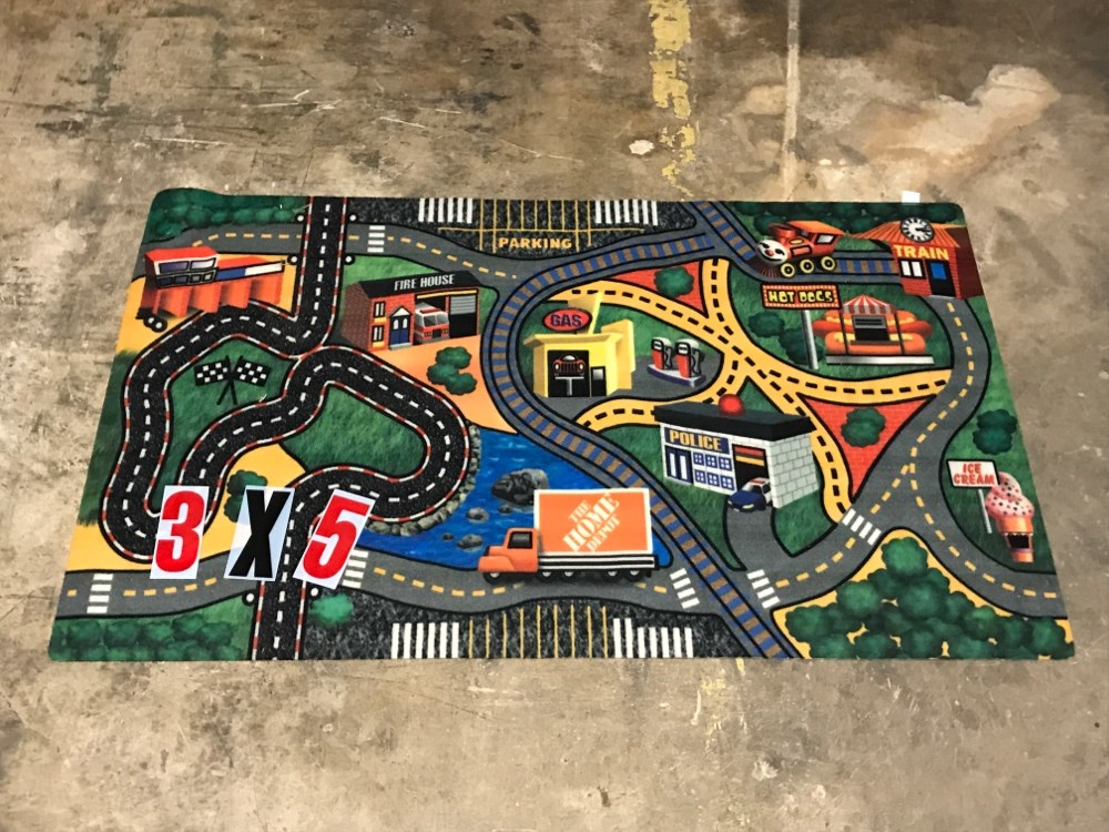 3' X 5' Childrens Map Rug. GA Prop Source