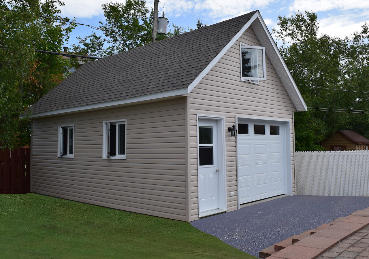 Garage préfabriqué 16′ x 24′ Garage Expert