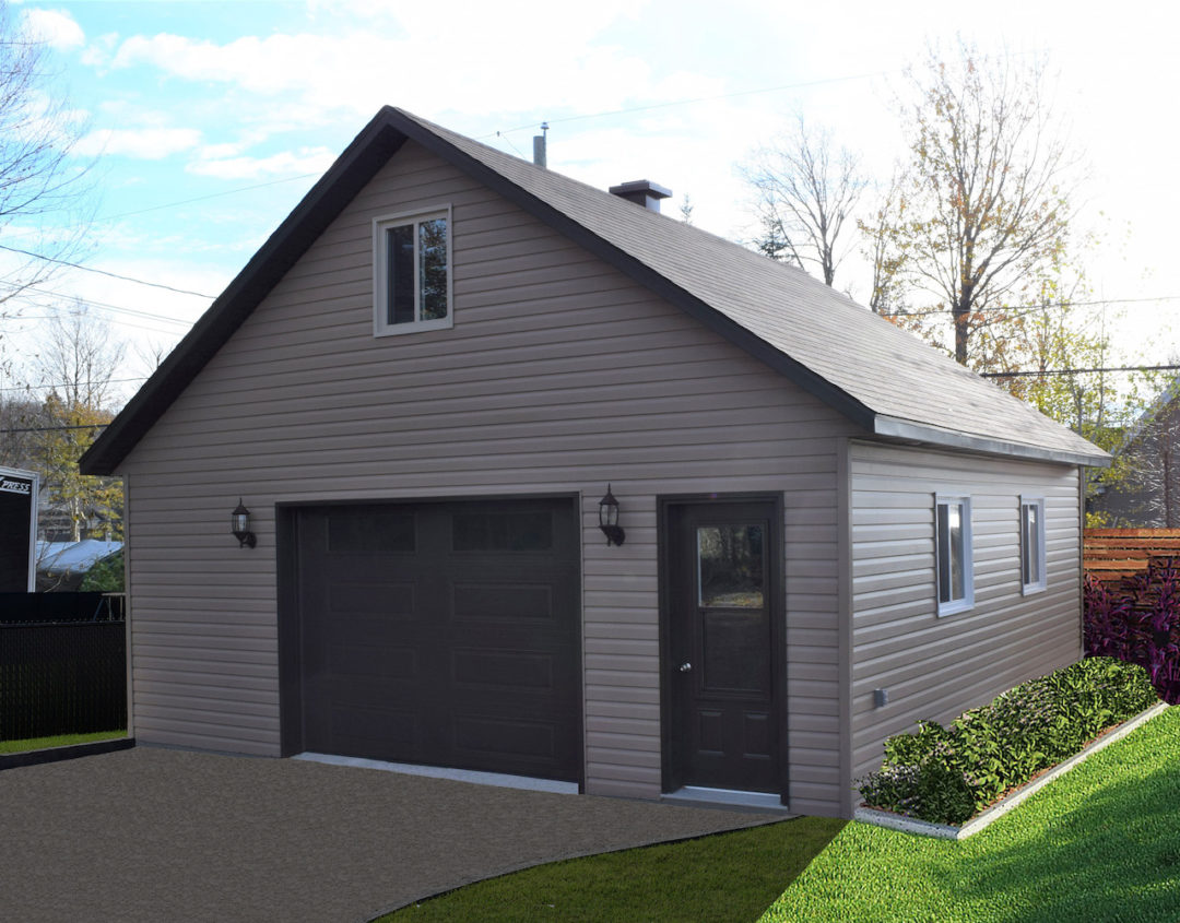 Garage préfabriqué 24′ X 24′ Garage Expert