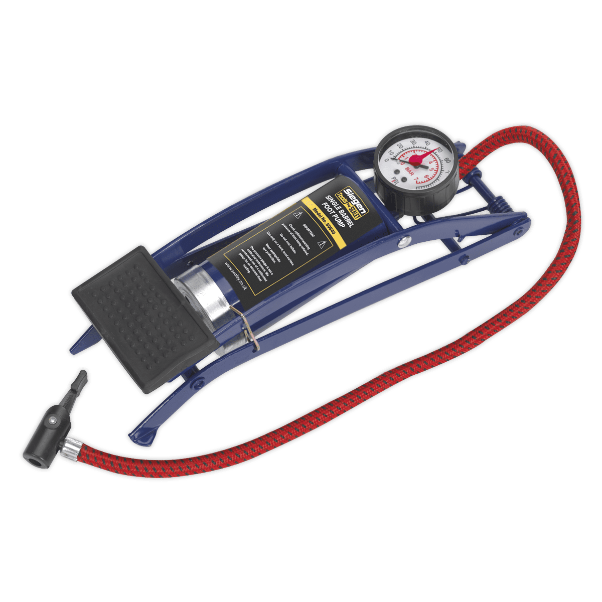Sealey S0540 Foot Pump Single Barrel Garage Buying Group