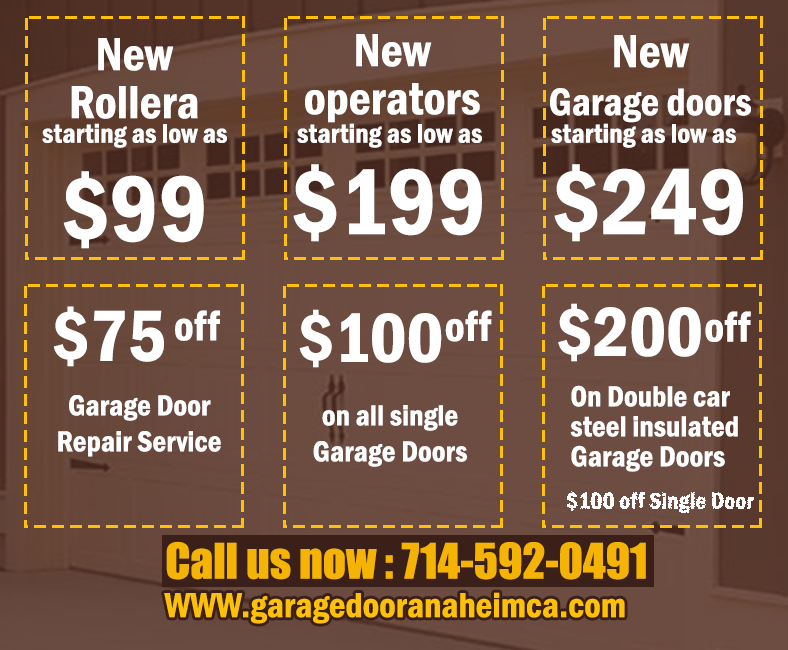 Call Garage Door Anaheim, CA, and expert the fast response service