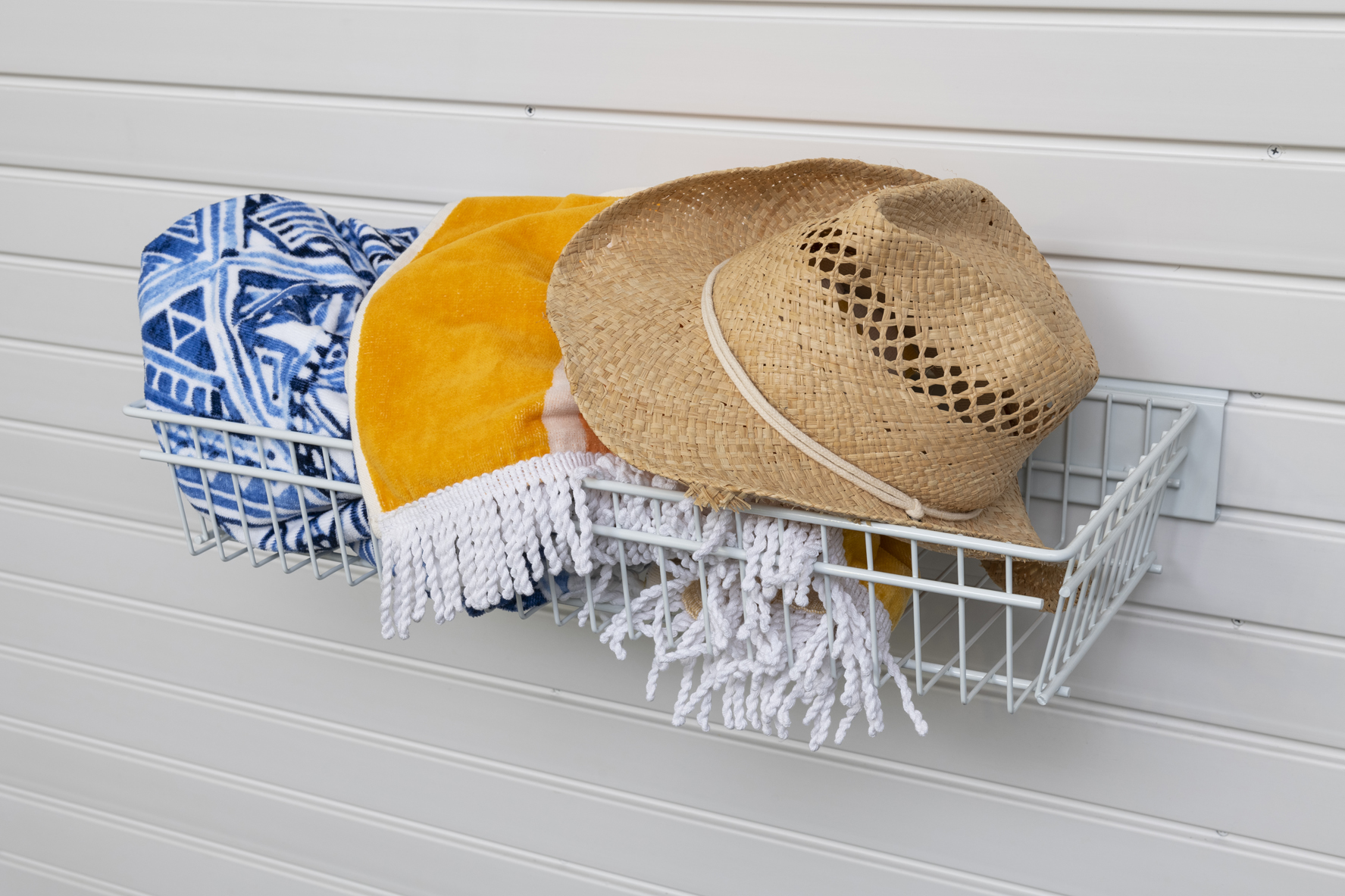 Shallow Basket White GarageFlex Australia