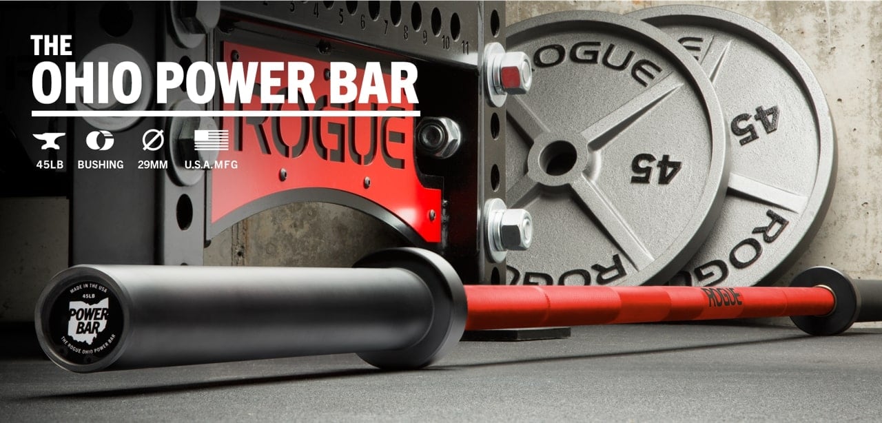 Rogue Ohio Power Bar Cerakote Garage Gym Lab