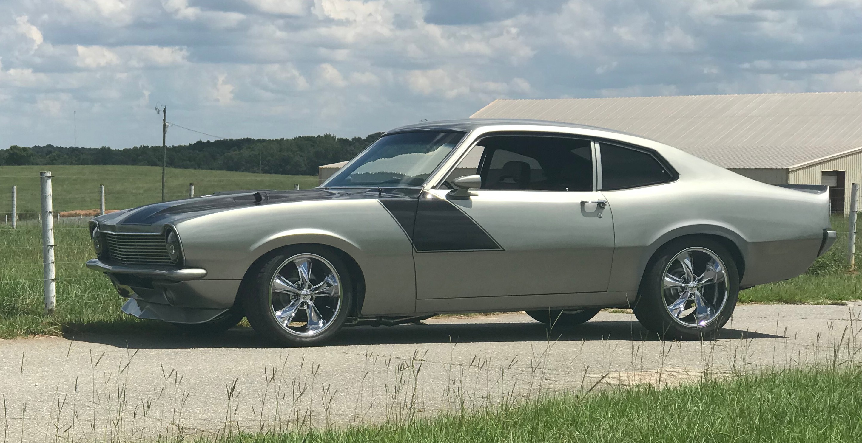 Corey Burkett’s ‘71 Maverick Grabber Garage Hot Rods