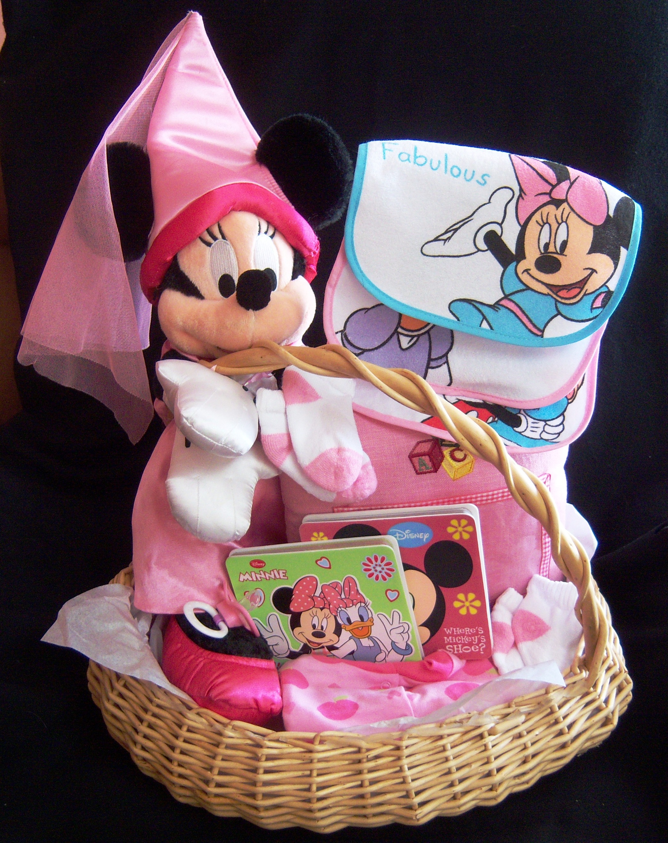 Minnie Mouse Large Baby Basket Gift in deana's Garage Sale