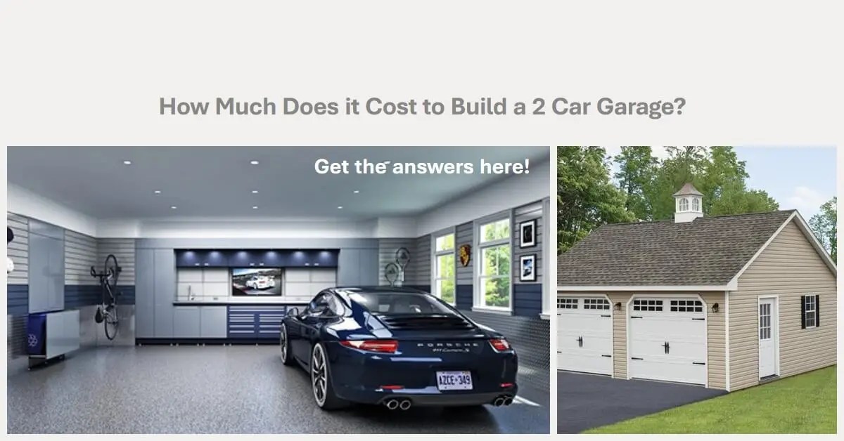 How Much Does It Cost to Build a 2 Car Garage?