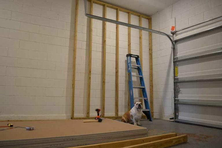 How to Frame Garage Walls Over Concrete (DIY Guide with Photos