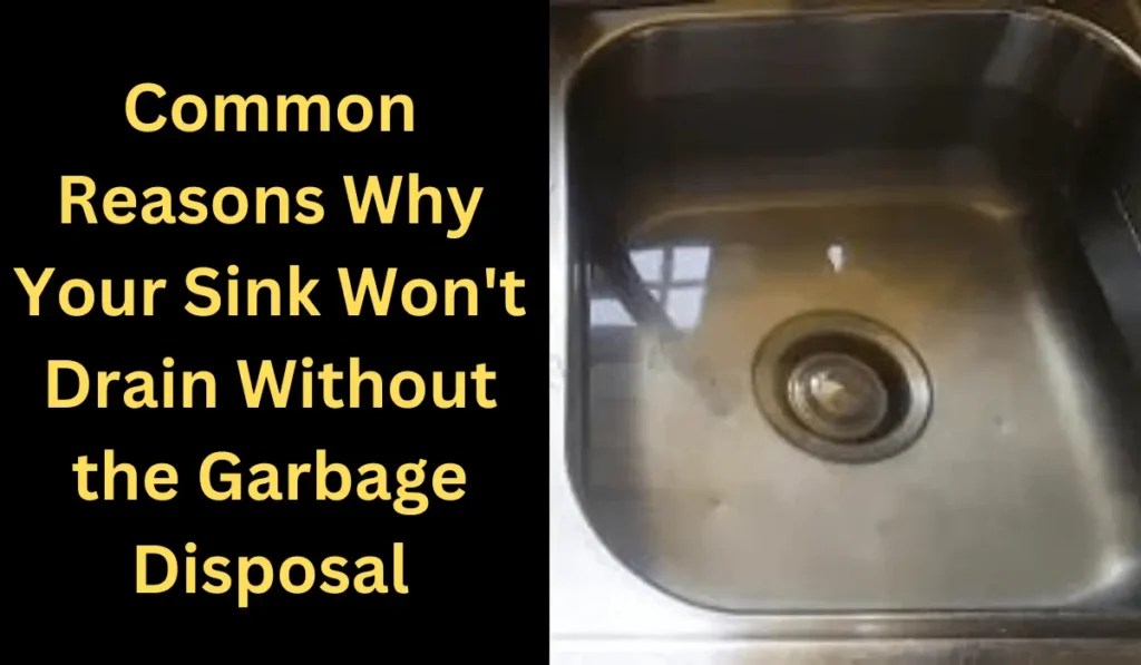 Kitchen Sink Only Drains When Garbage Disposal Is On