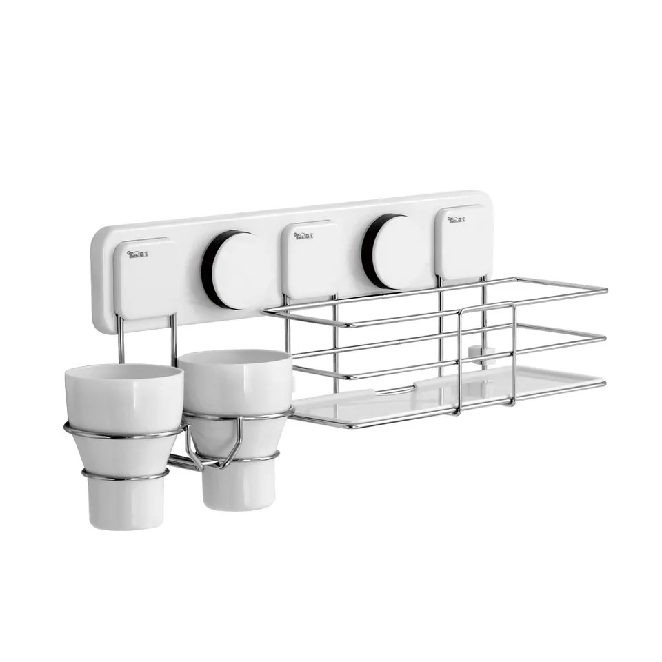 Bathroom Accessories Wall Mount Shower Caddy Razor Holder Toothbrush