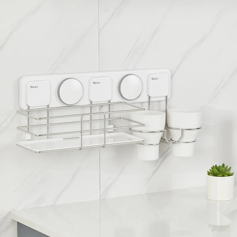 Bathroom Accessories Wall Mount Shower Caddy Razor Holder Toothbrush
