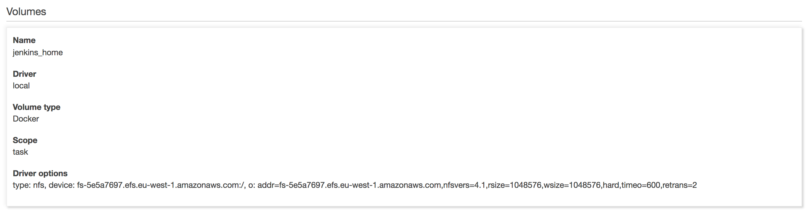 The easiest way to use EFS volumes with ECS
