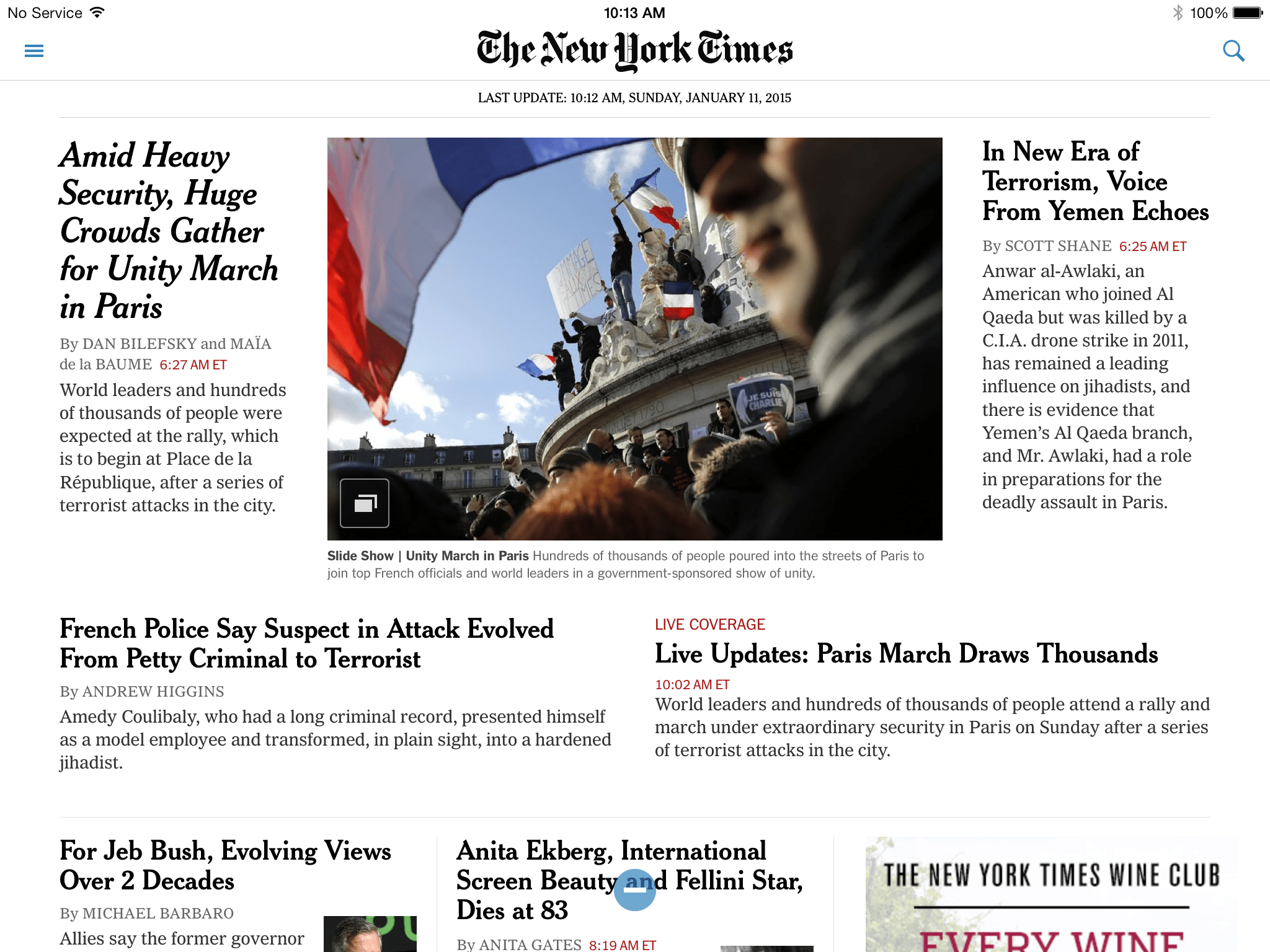 The New York Times Sunday edition print versus digital García Media