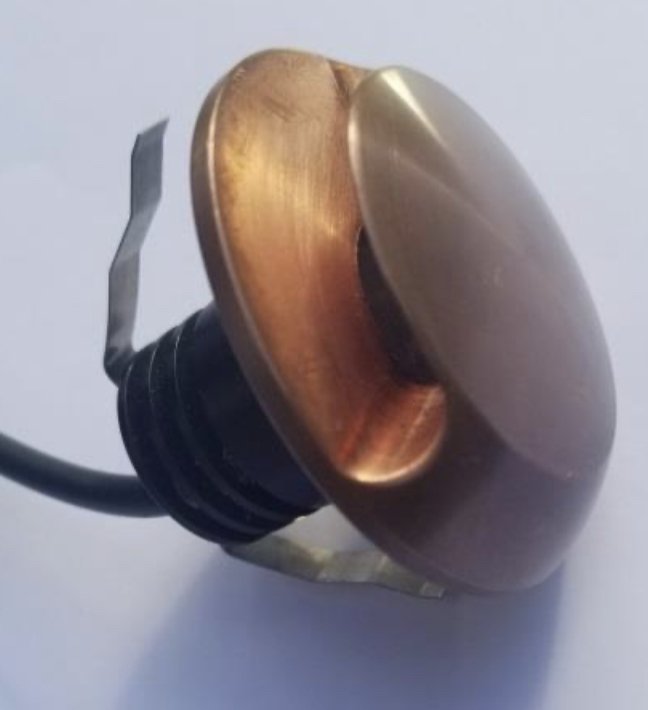 Small Copper Recessed Ground Side Light 12v (270 lumens) from Garden
