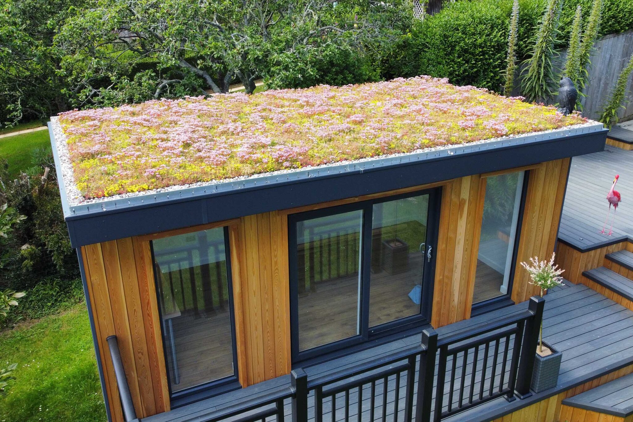 The benefits of a Living Roof . Garden Buildings Cornwall