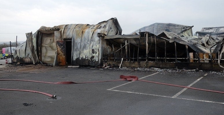 Fire breaks out at Brookfields Garden Centre Garden Centre Retail