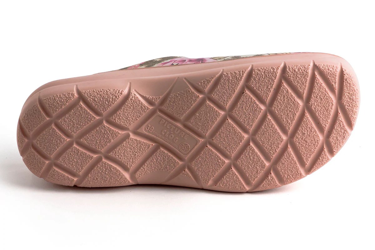 JOLLYS PICTURE CLOGS (openback), PLUMERIA PINK