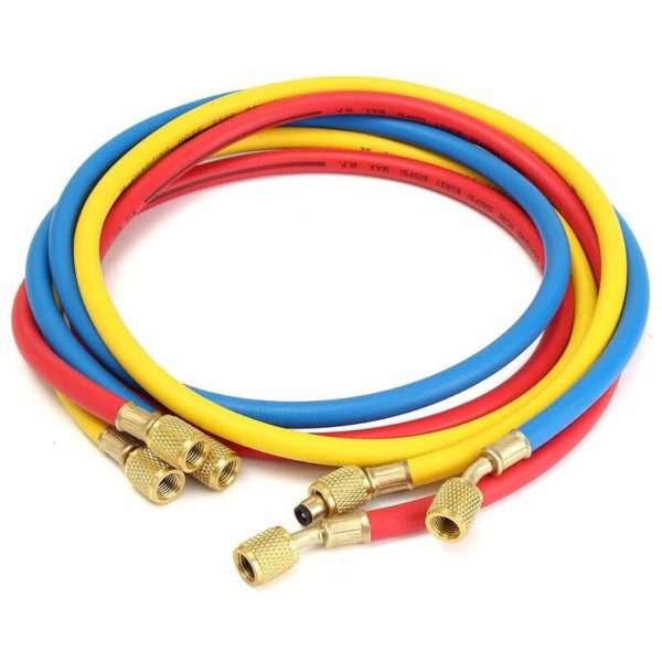 Manifold Manometer Hose Kit for R134A R12 R22 R502 Refrigeration Air